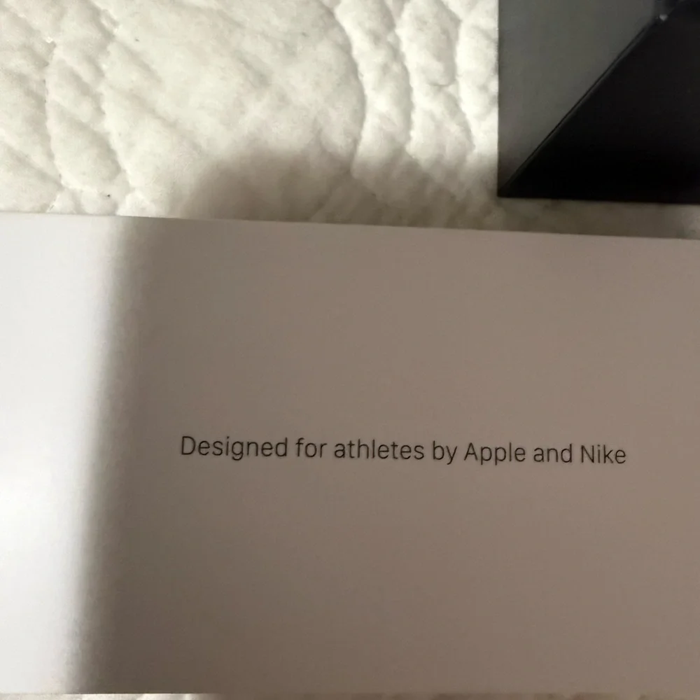Nike Apple Watch 3 sport with Black and White Band